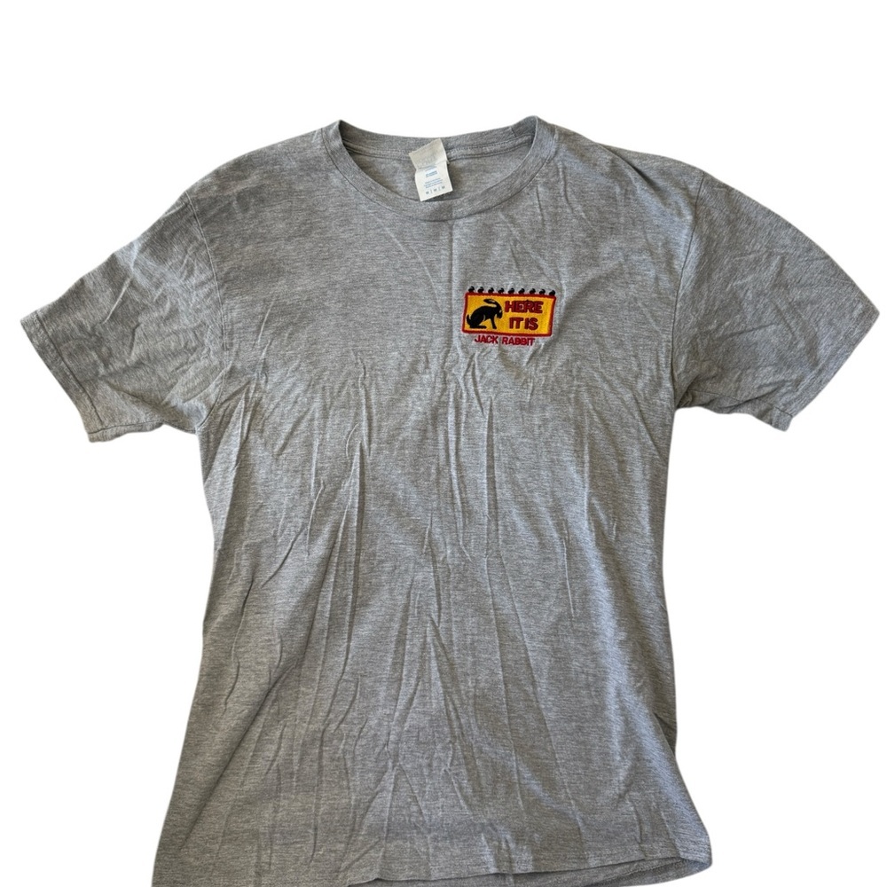 Gray Graphic T-Shirt Jackrabbit Here It Is